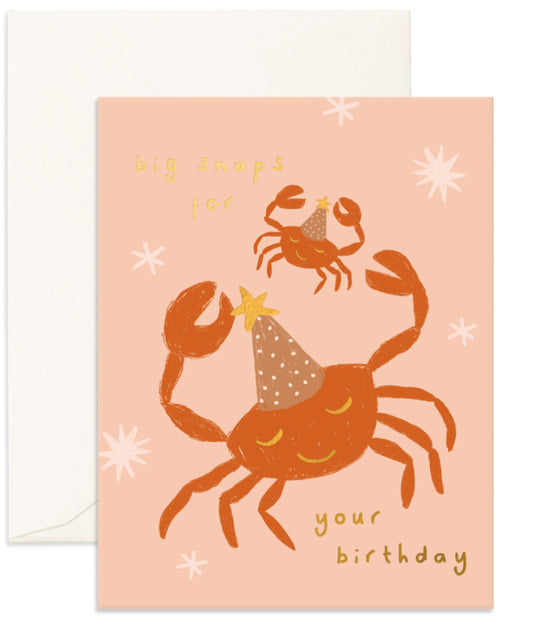 Big snaps crab card