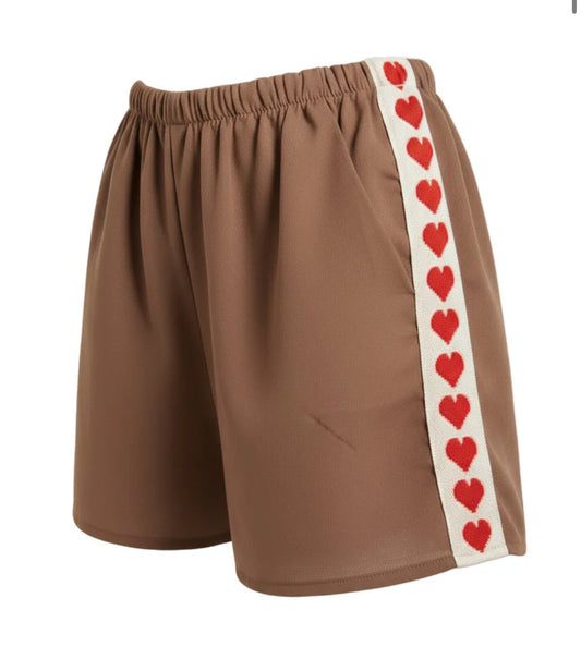 Chocolate heart shorts