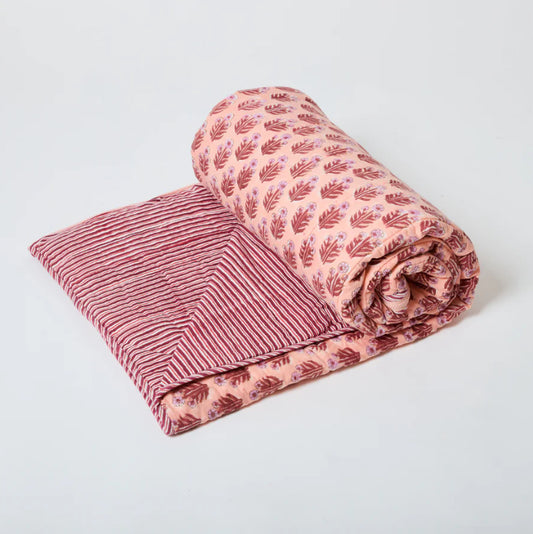 Reversible cotton sleeping bag set | moonlight haze