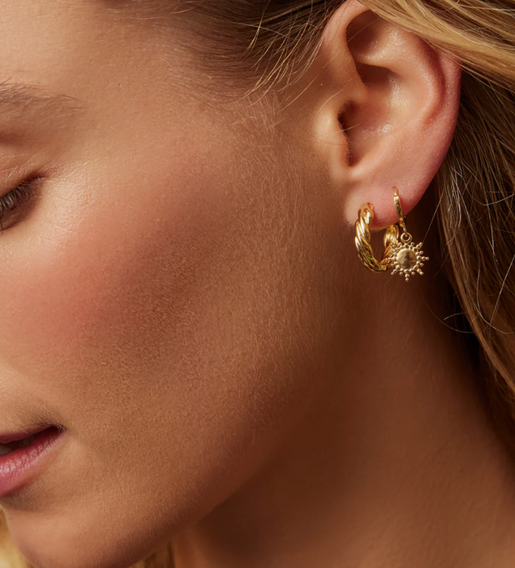 Lazuli Earrings | Gold