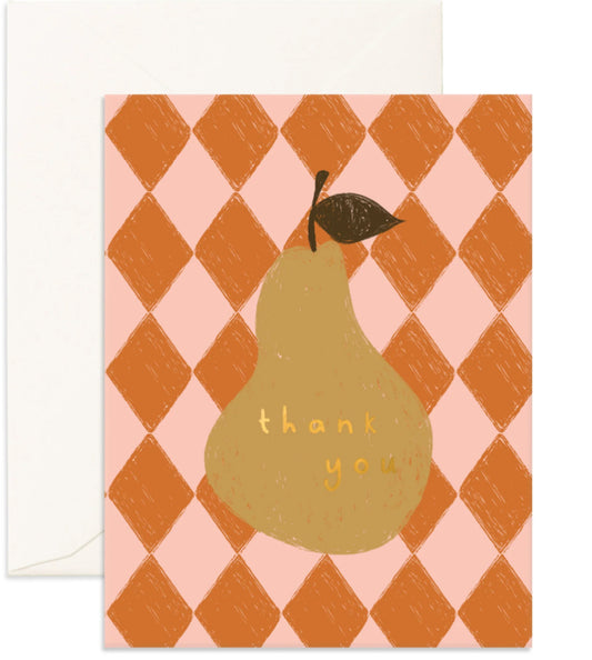 Thankyou pear card