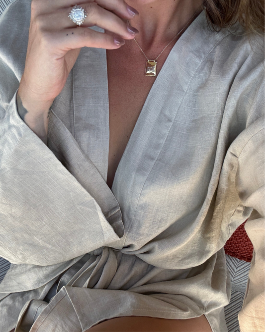 Sie Classic Mini Robe | Oat