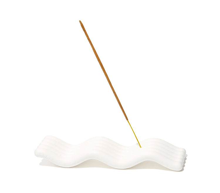 Ceramic wavy incense Holder | CLEANSE & CO