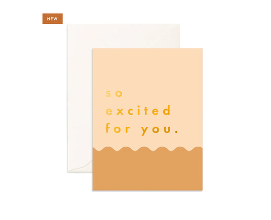 So Excited Caramel ripple | Greeting Cards