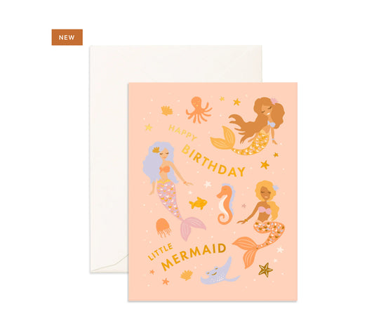 Birthday Little Mermaid  | Greeting Card