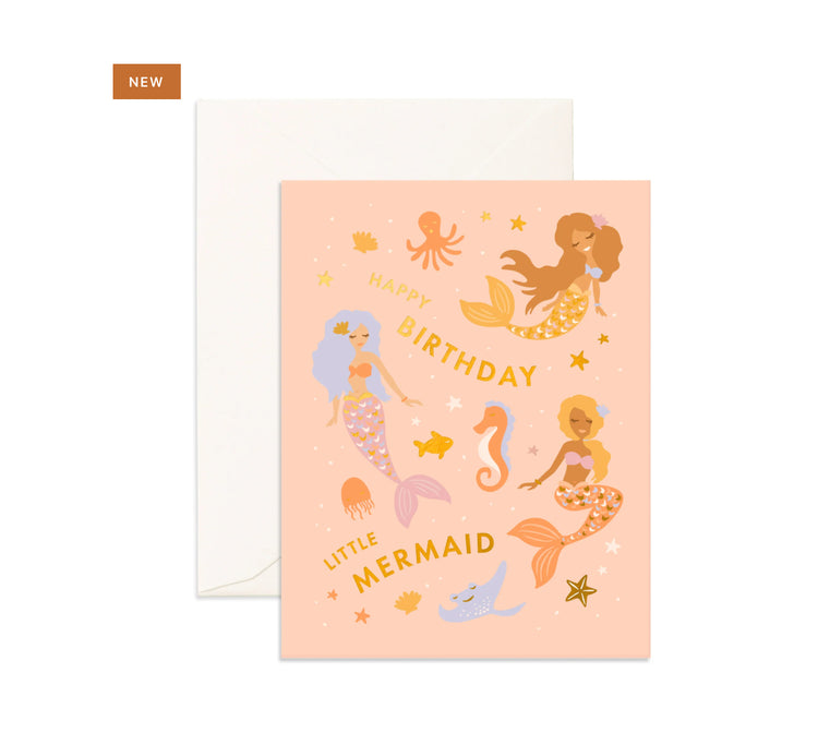 Birthday little mermaid  | Greeting Card