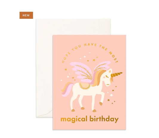 Magical birthday unicorn| Greeting Card