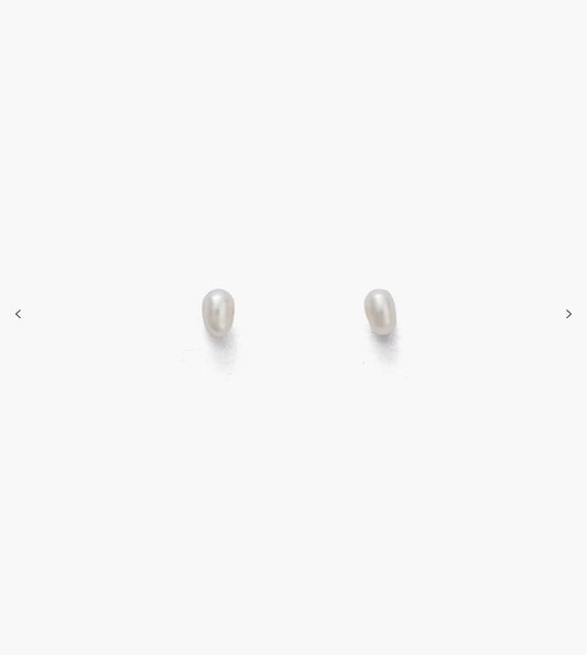 Vacation Pearl Studs  | 18K Gold Plated