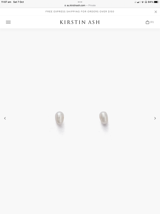 Vacation Pearl Studs  | 18K Gold Plated