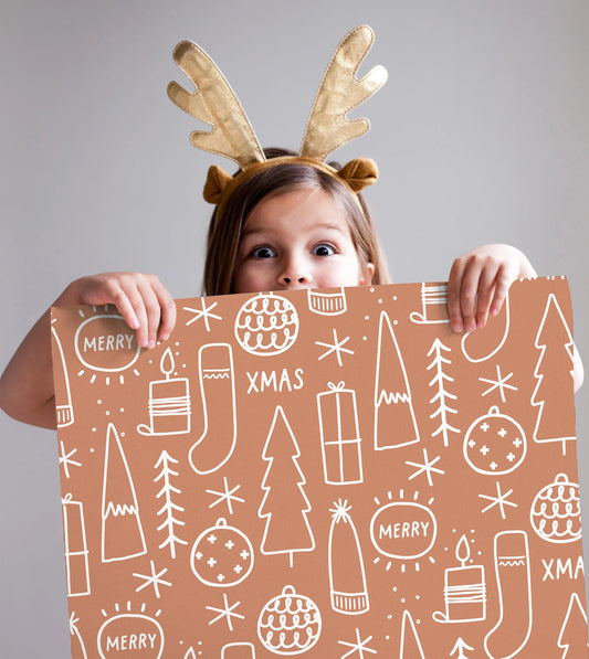 Big Xmas Wrapping Paper | Gingerbread