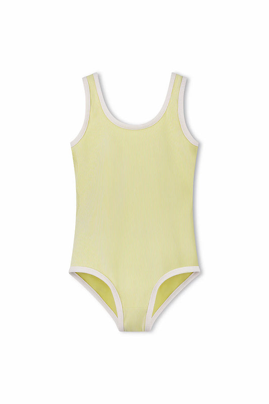 Mini Stripe Rib Scoop Onepiece | Citrus