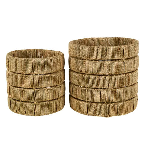 Farren Set of 2 Hyacinth Baskets | Natural