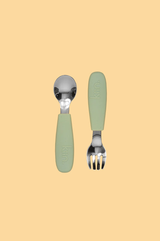 Silicone Cutlery Set | Sage