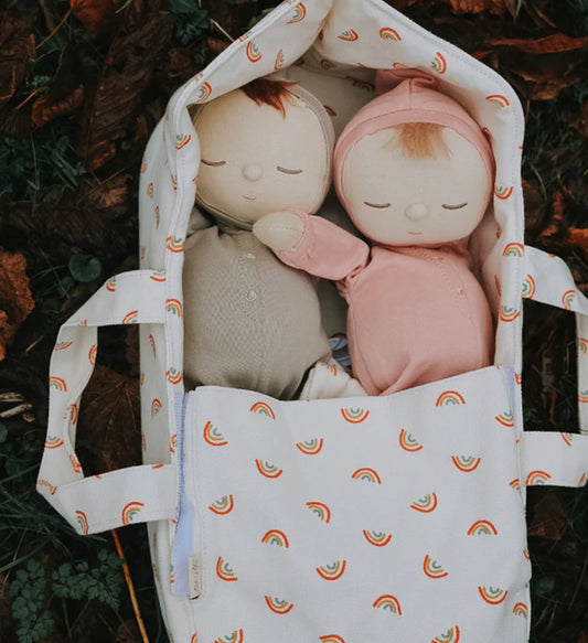 Dinkum Dolls Carry Cot | Rainbow Print