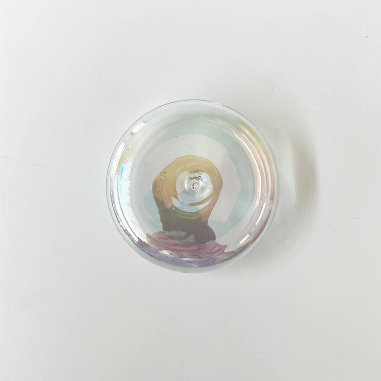 Gentle Habits Glass Incense Holder - Iridescent