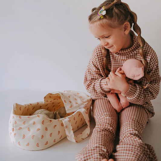 Dinkum Dolls Carry Cot | Rainbow Print