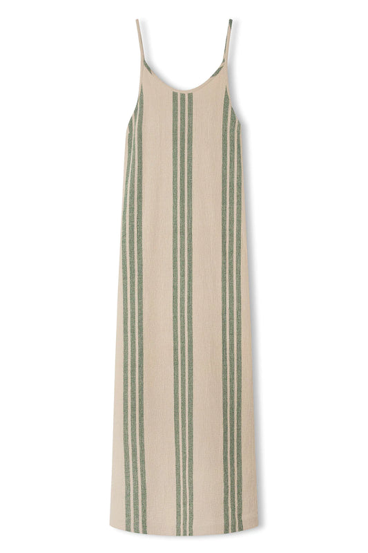 Organic Cotton Dress | Sand Stripe