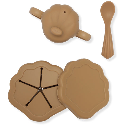 Silicone Clam Set | Almond