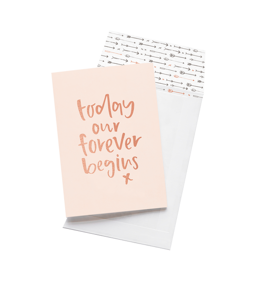 Today Our Forever Begins Card