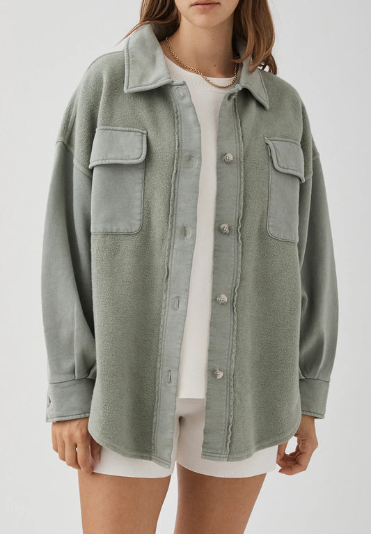 Bailey Shirt Jacket | Sage