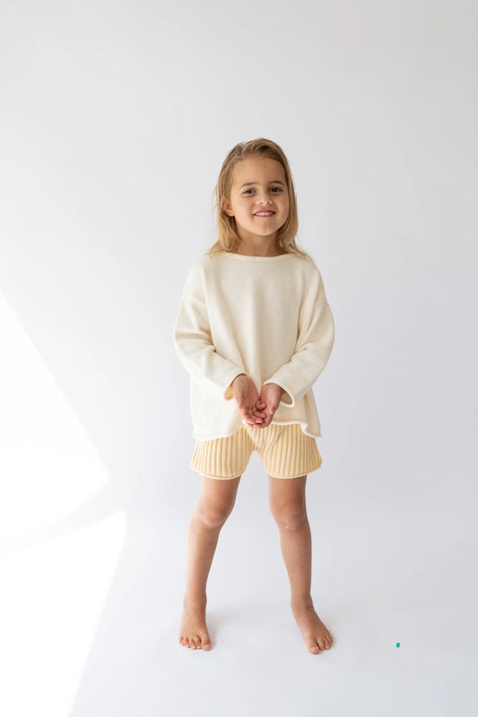 Essential Knit Pullover | Vanilla