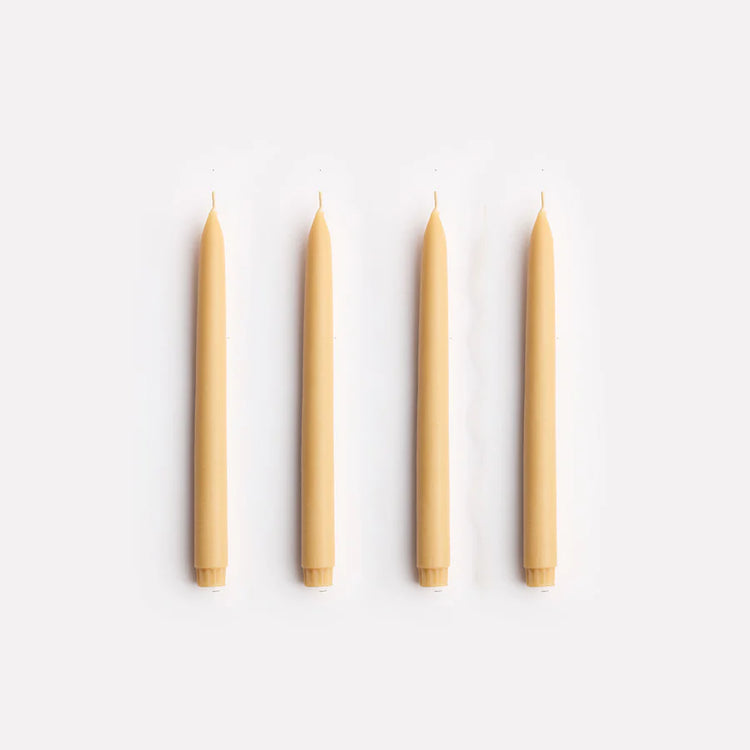 Twinkling Taper Candle Set | Nude