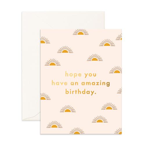 Amazing Birthday Suns Card