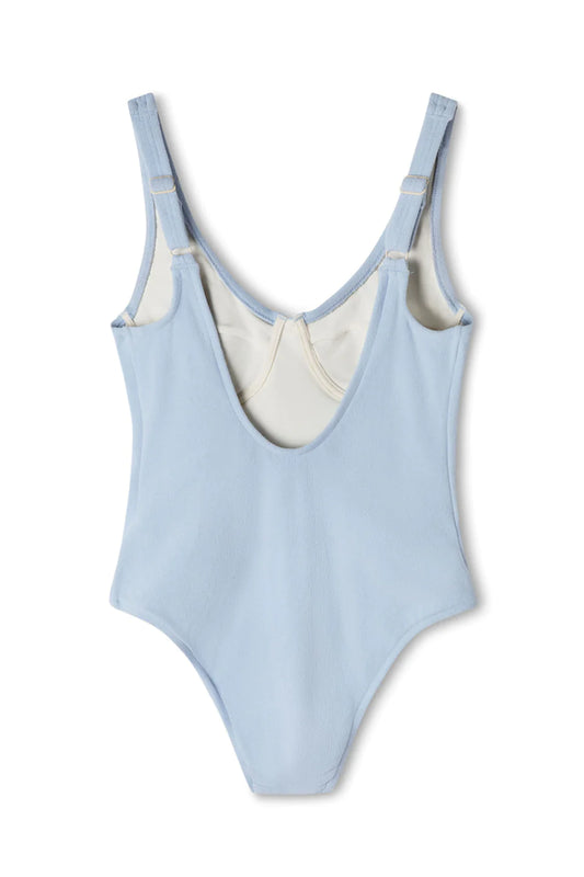 Cool Blue Towelling One Piece