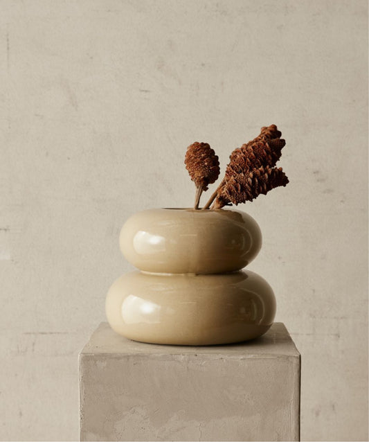 Low Eleanor Vase | Sage