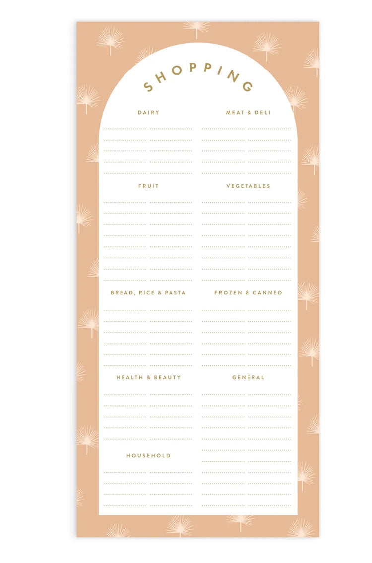 Palmetto Shopping List Magnet Notepad