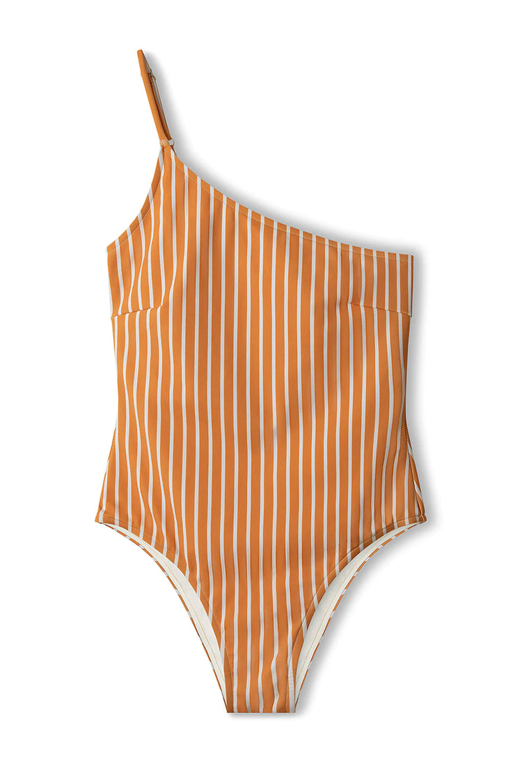 Tangerine Stripe One Piece