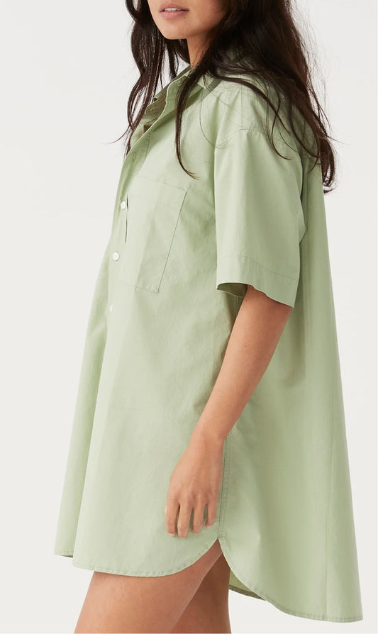 Drew Shirt Dress | Sage