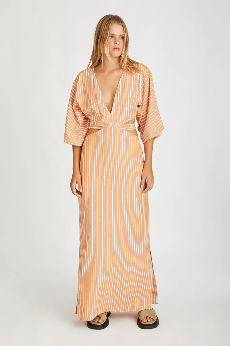 Tangerine Stripe Dress