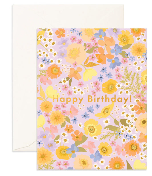 Birthday Floralscape Card