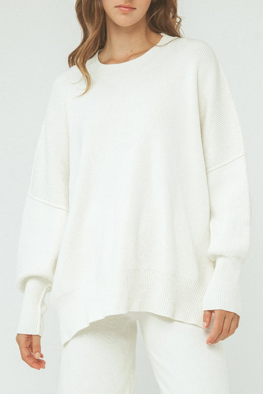 Harper Organic Knit Sweater | Cream