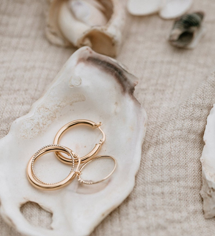 Tidal Hoops Small | 18K Gold Plated
