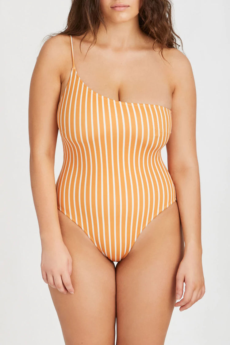 Tangerine Stripe One Piece
