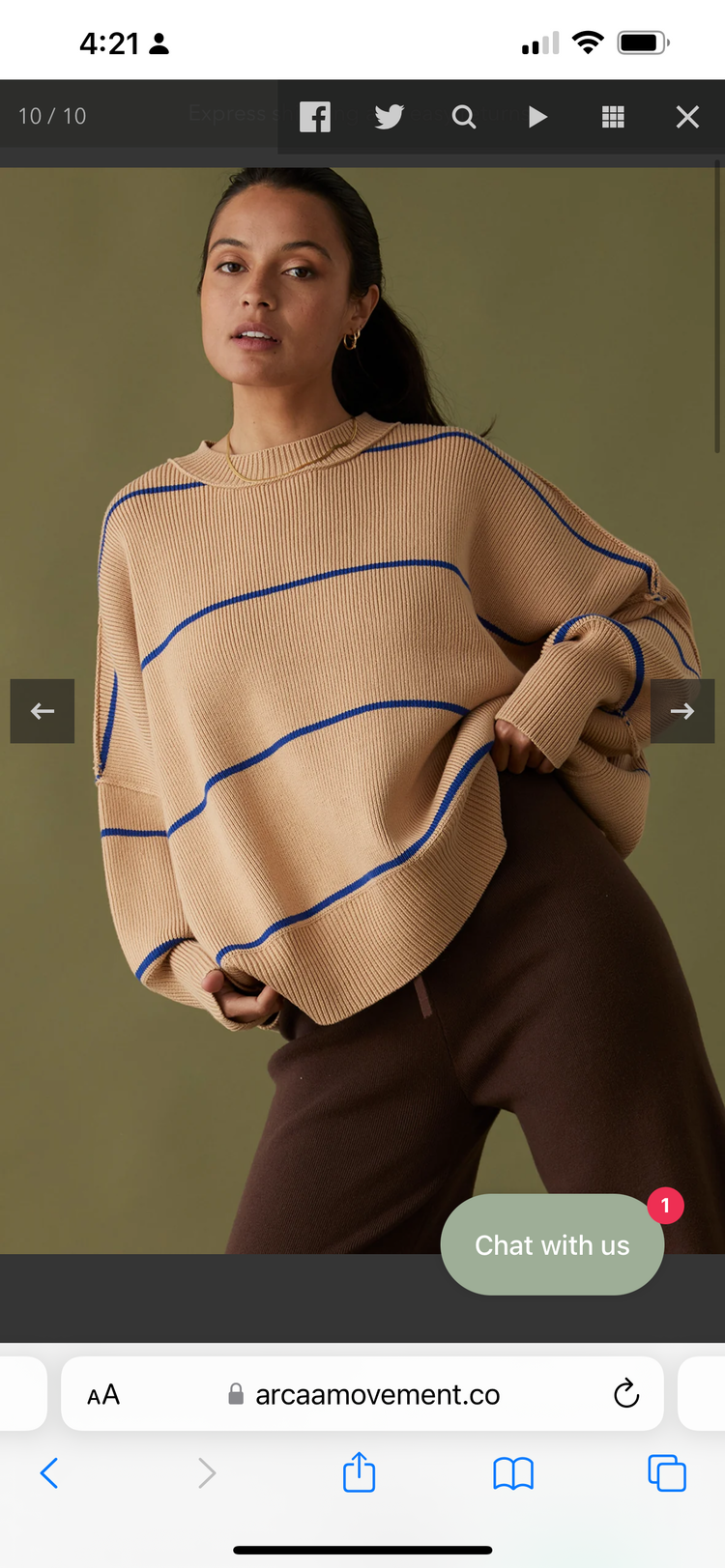 Harper Stripe Sweater | Honey & Sapphire