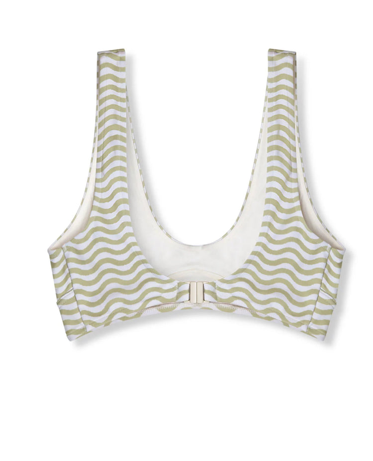 Chartreuse Wave Bra Cup