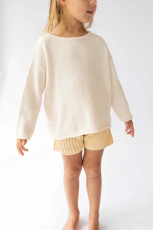 Essential Knit Pullover | Vanilla