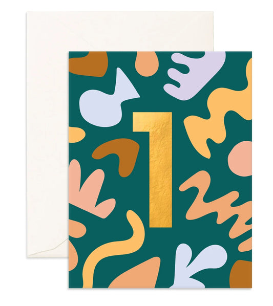 No. 1 Party Greeting Card