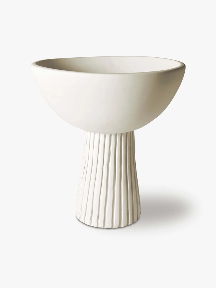 Berini Pedestal Large | Chalk