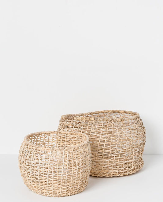 Cicely Round Woven Basket