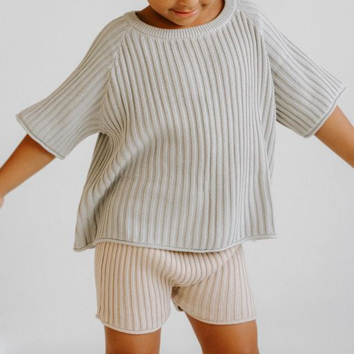 Essential Knit Shorts | Biscuit