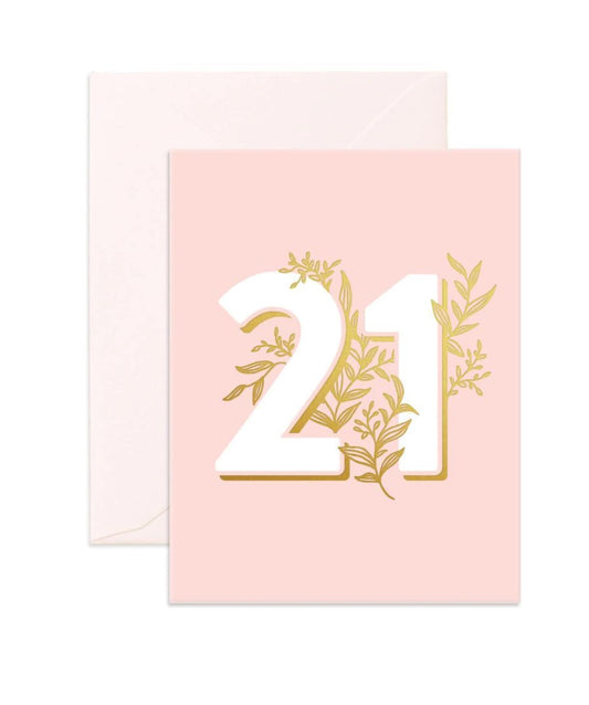 No. 21 Floral Card
