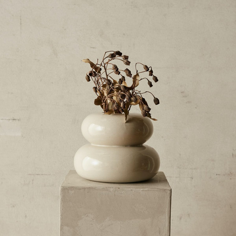 Low Eleanor Vase | Clay