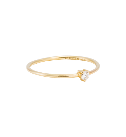Tiny Diamond Ring | 14K Gold