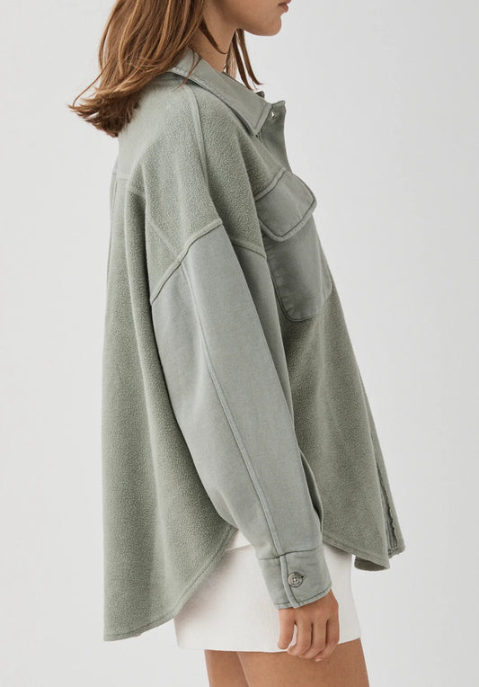 Bailey Shirt Jacket | Sage