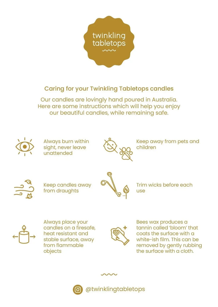 Twinkling Taper Candle Set | Sunday Brunch