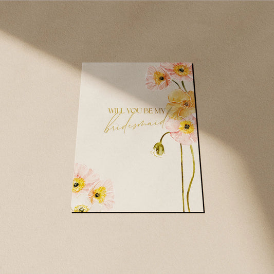 Will You Be My Bridesmaid Card